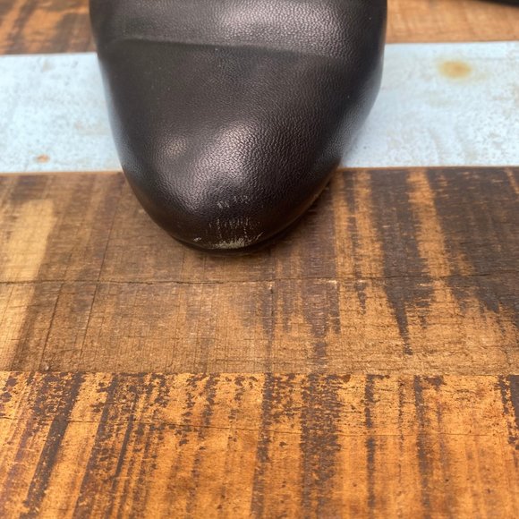 PRADA Calzature Donna Black Leather Ankle Boots - Size 8 - Picture 3 of 14